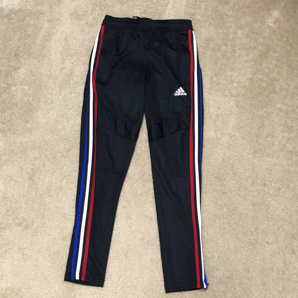 BN Adidas 3 stripe black track pants